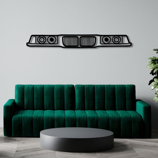 BMW E36 HEADLIGHTS FRONT GRILL METAL WALL ART