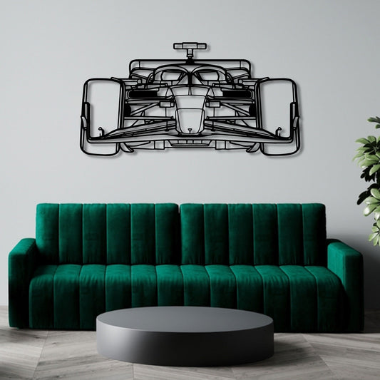 F1 2024 Sf-24 Front Perspective Metal Wall Art