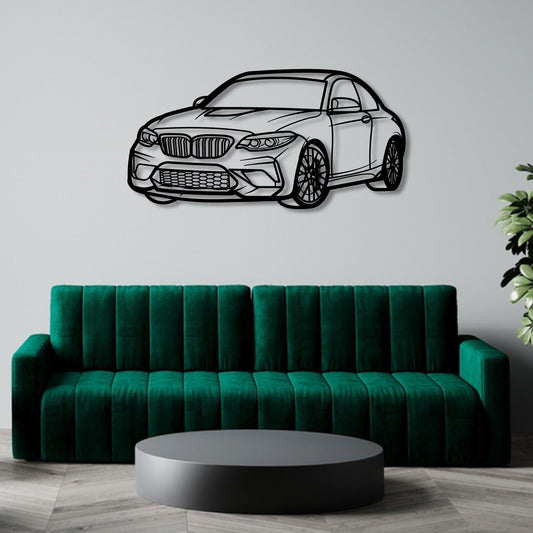BMW M2 F87 PERSPECTIVE 1 METAL WALL ART