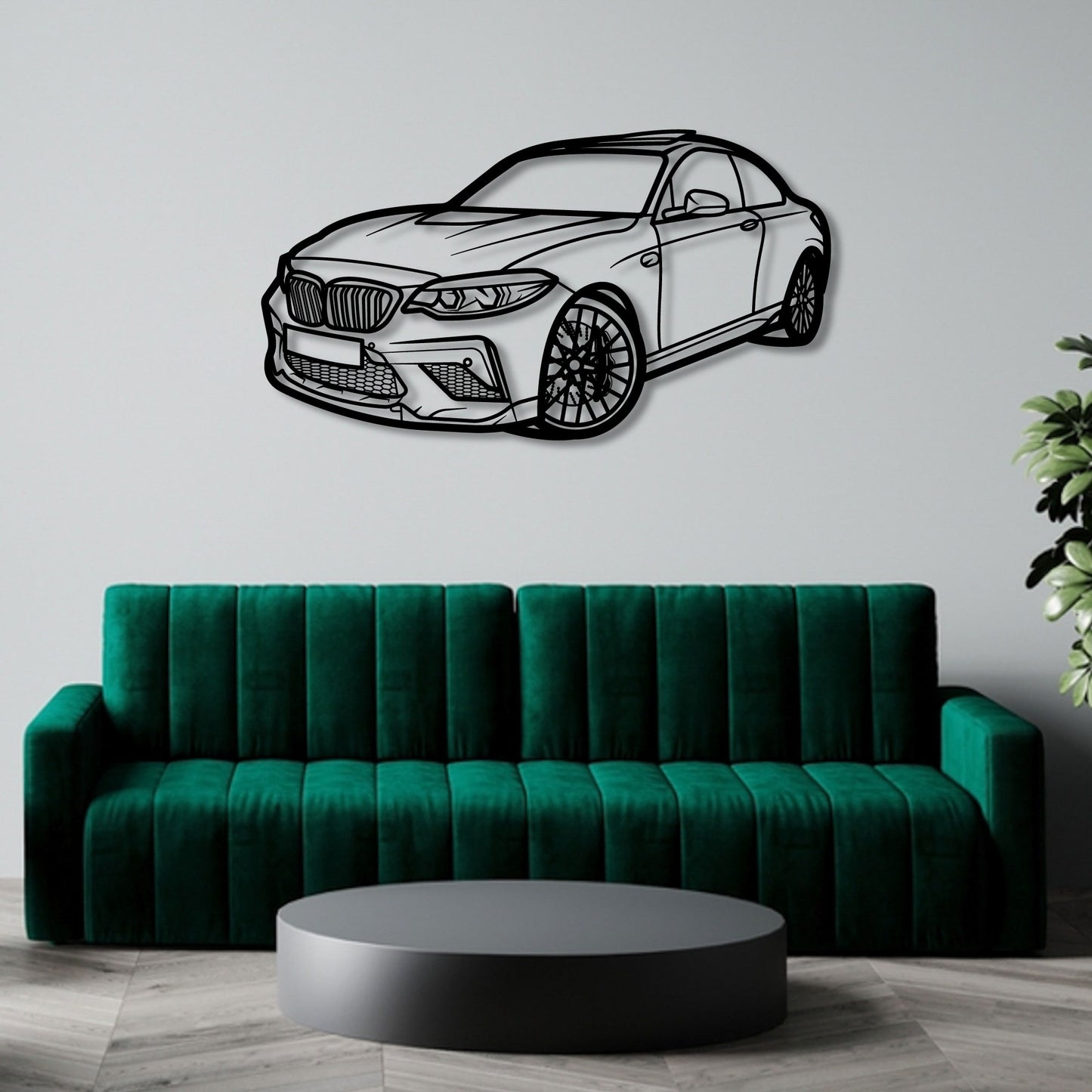 BMW M2 F87 PERSPECTIVE 2 METAL WALL ART