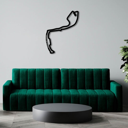 CIRCUIT DE MONACO METAL WALL ART