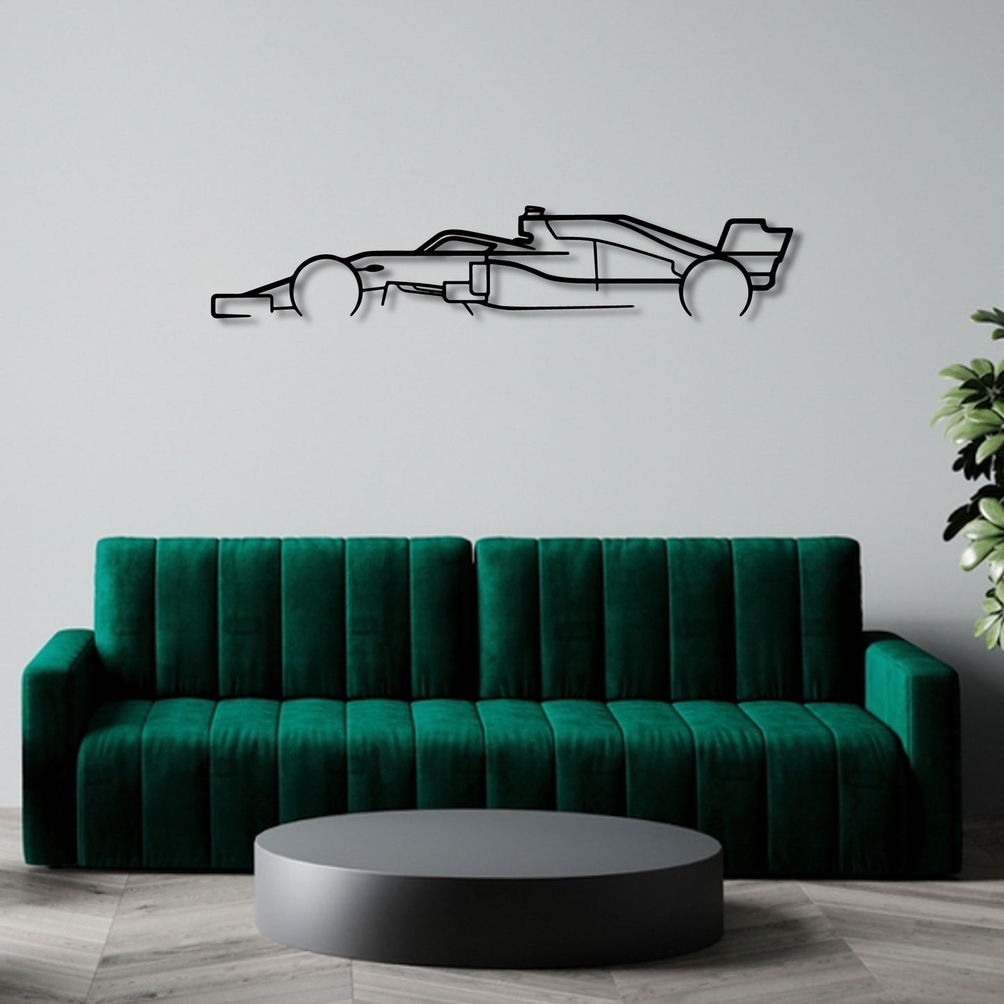 Formula One F1 Classic Detailed Metal Wall Art Frame
