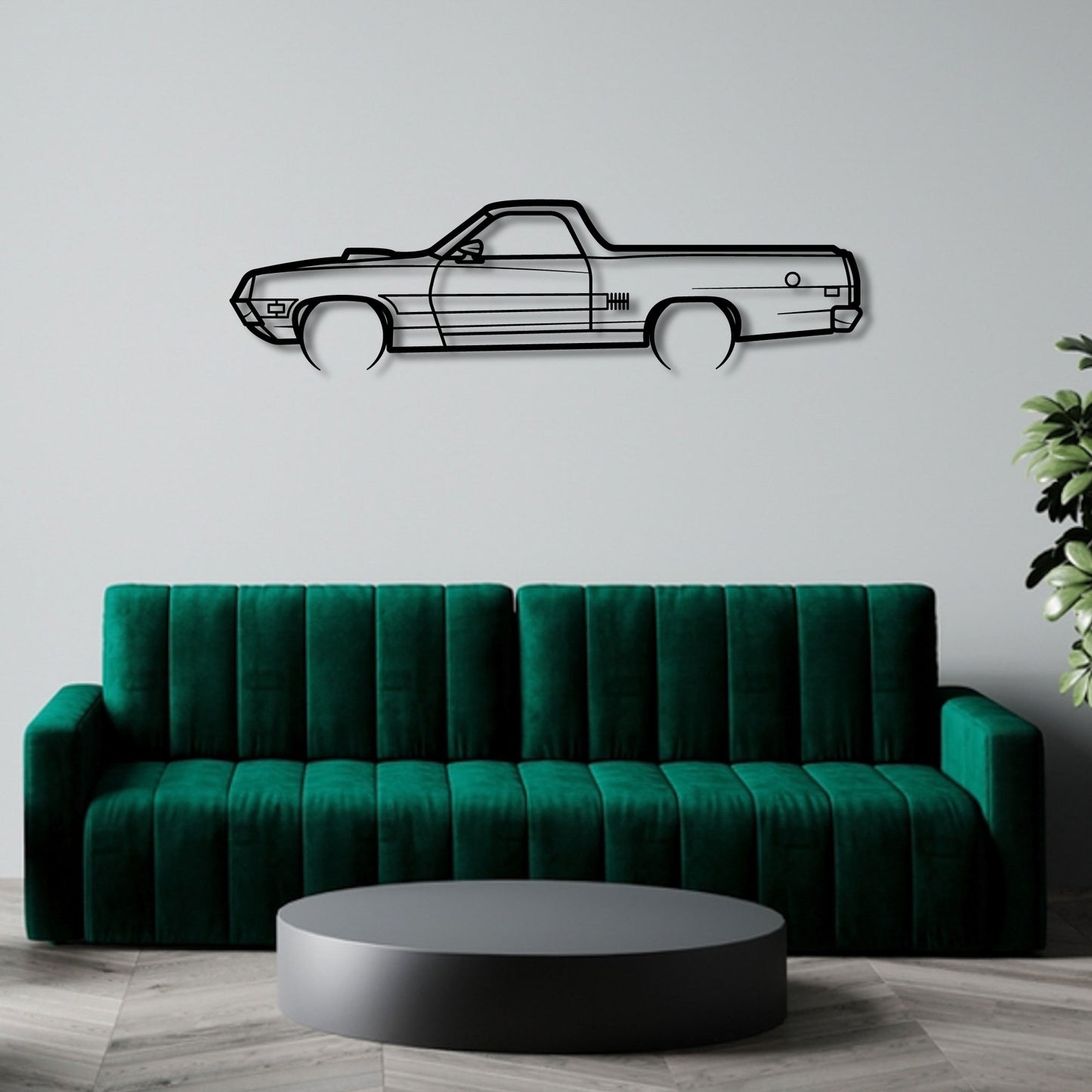 1970 FORD RANCHERO SQUIRE METAL WALL ART