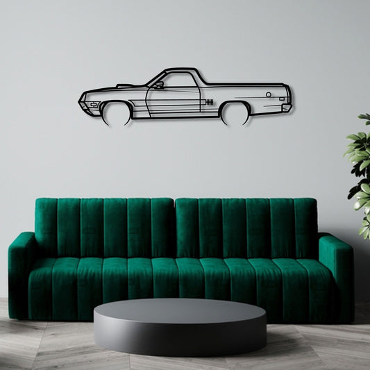 1970 FORD RANCHERO SQUIRE METAL WALL ART