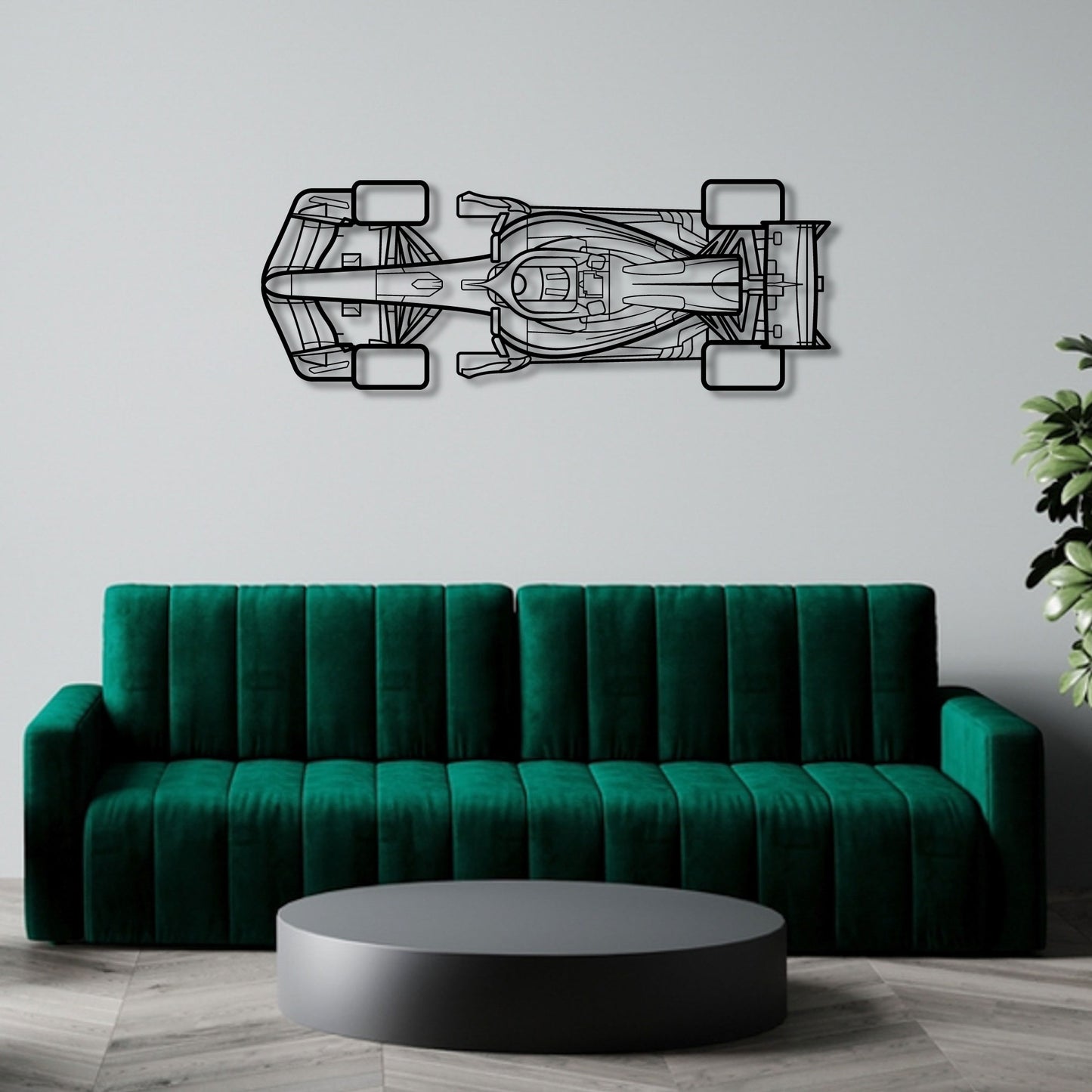 2026 REDBULL F1 TOP VIEW Metal Wall Art