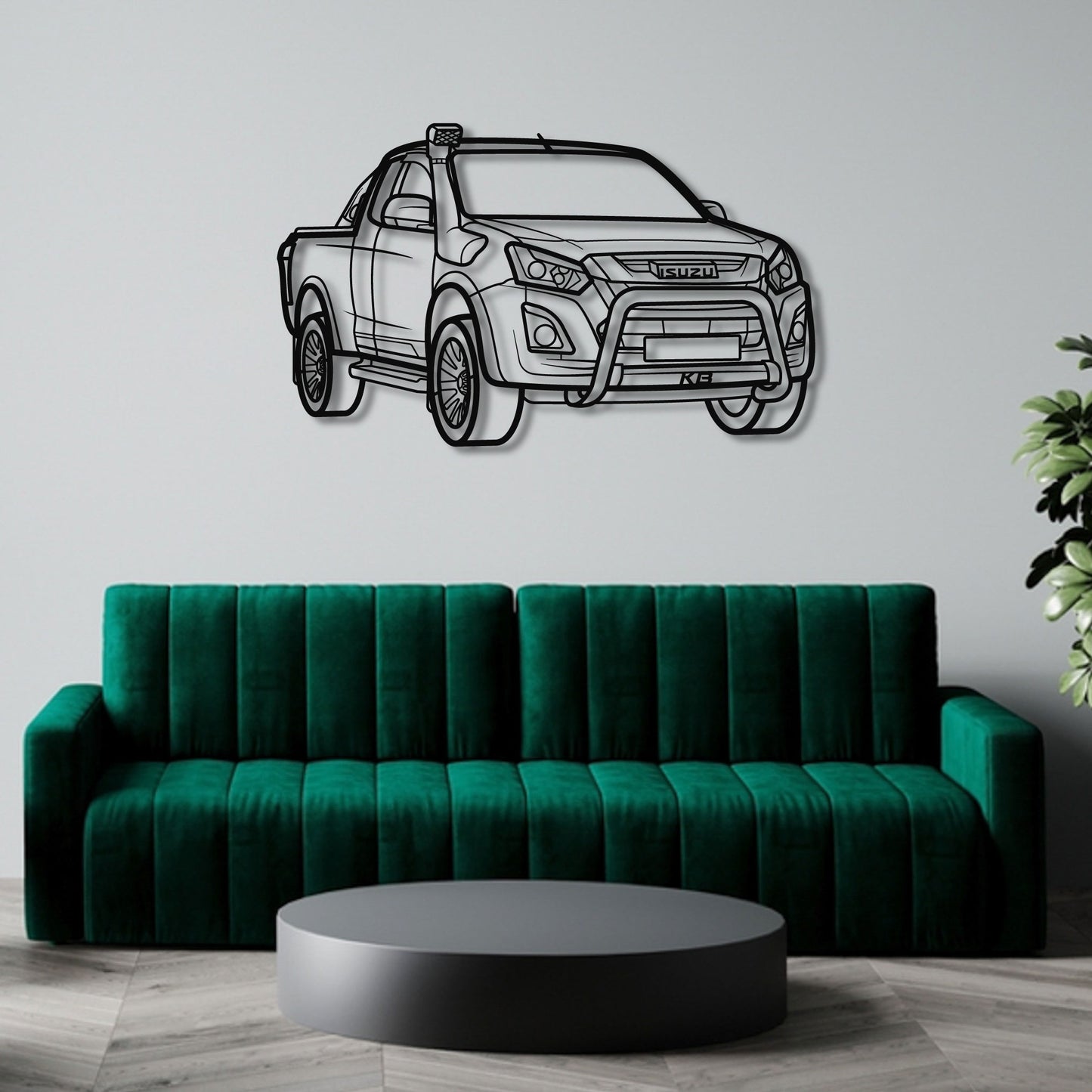 ISUZU KB PERSPECTIVE METAL WALL ART