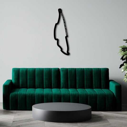 CIRCUIT GILLES VILLENEUVE METAL WALL ART