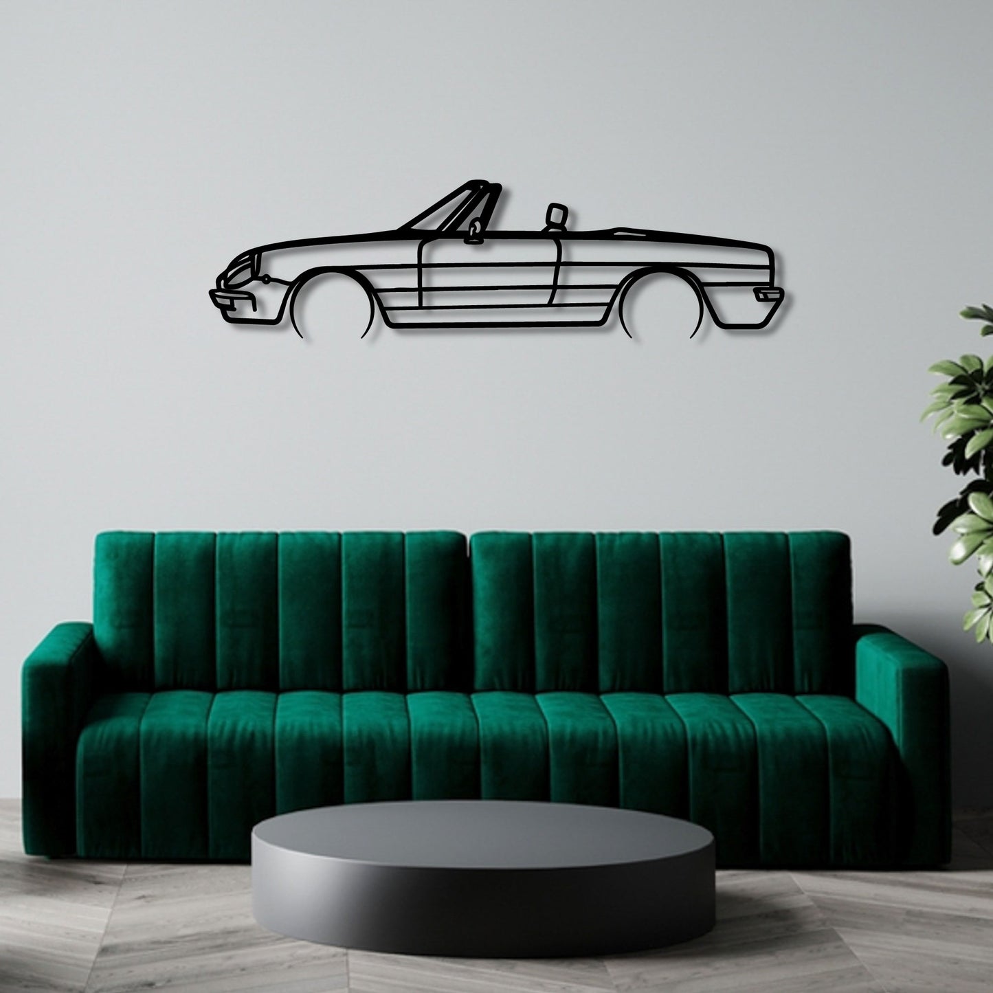 ALFA ROMEO DUETTO SPIDER SERIES 2 1966 METAL WALL ART