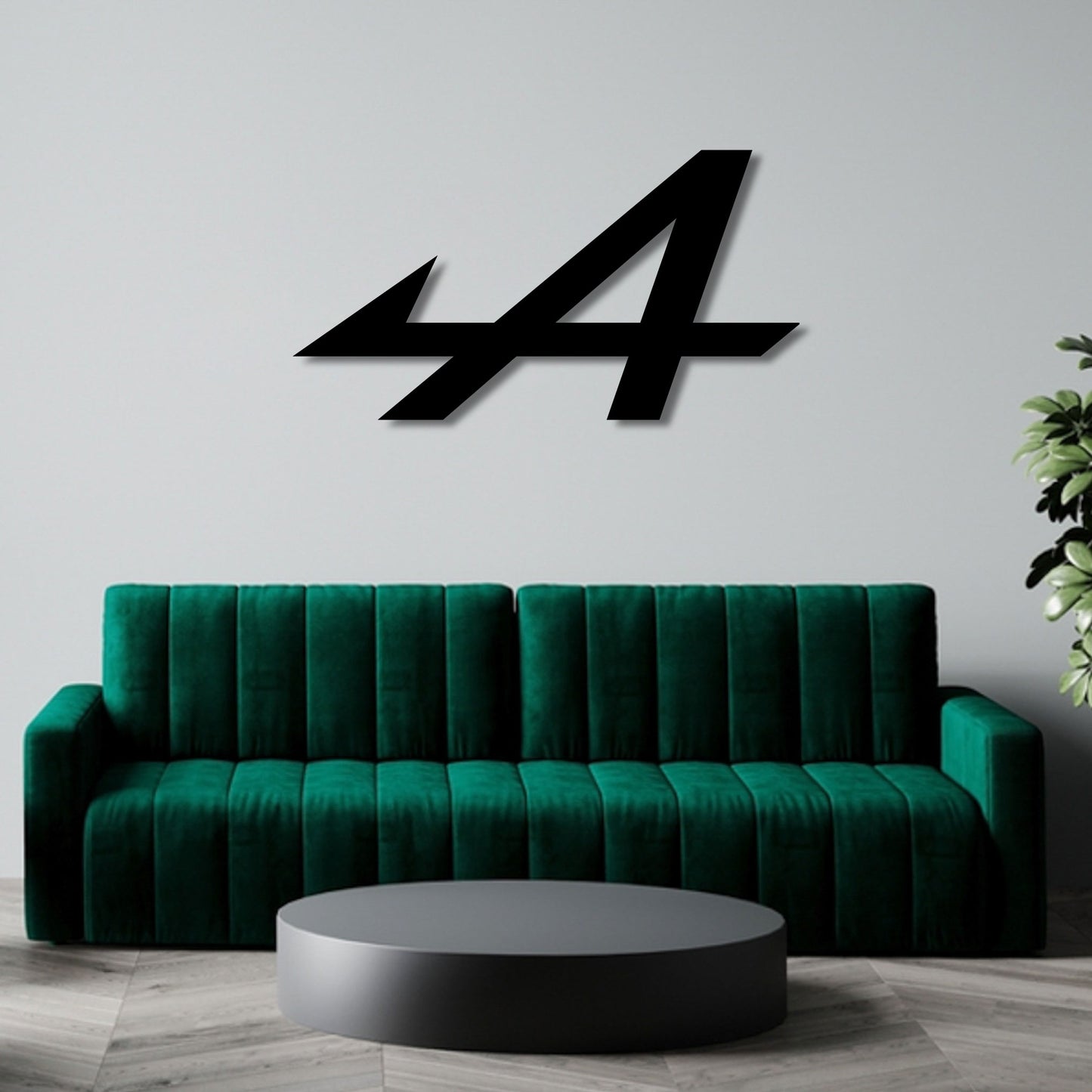 APLINE F1 TEAM LOGO METAL WALL ART