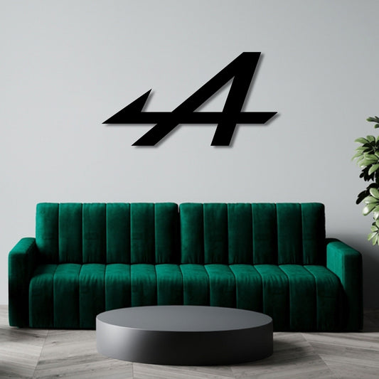 APLINE F1 TEAM LOGO METAL WALL ART