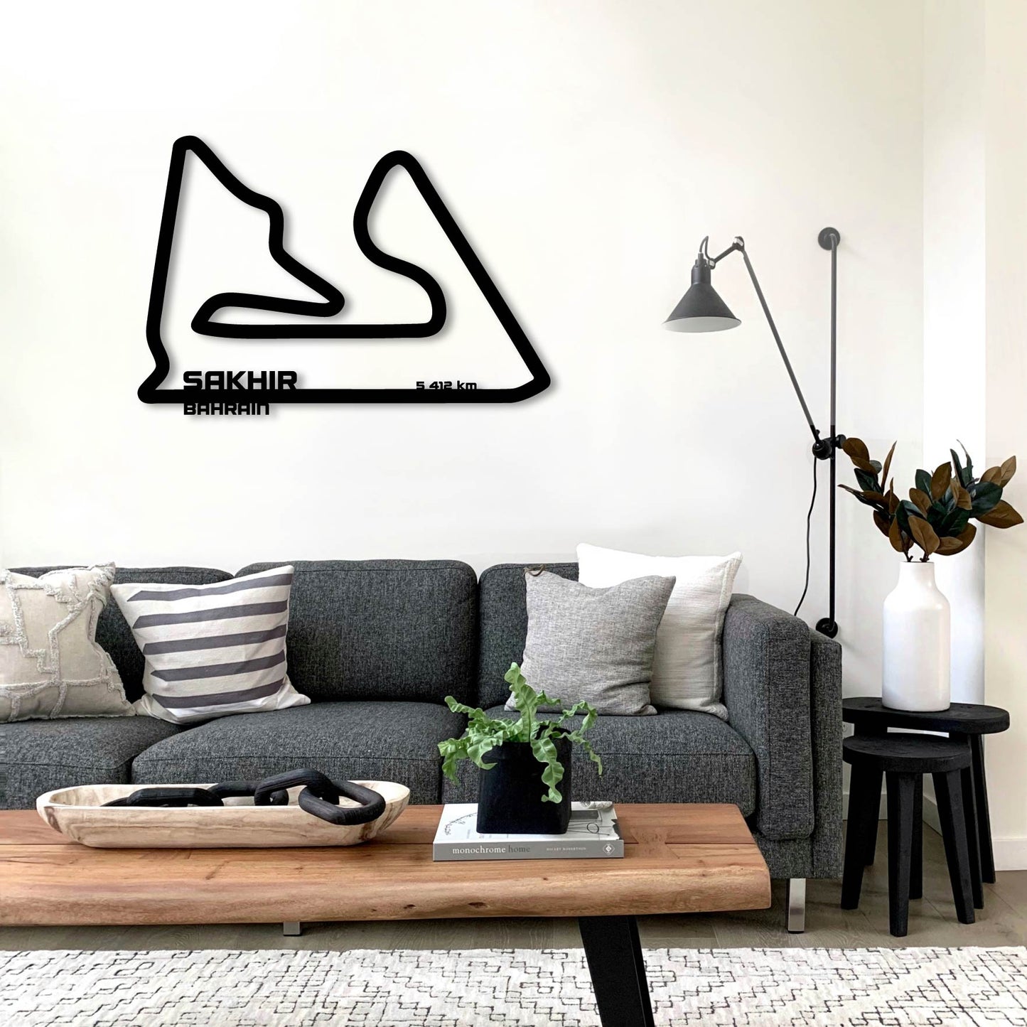 BAHRAIN INTERNATIONAL CIRCUIT 2 METAL WALL ART