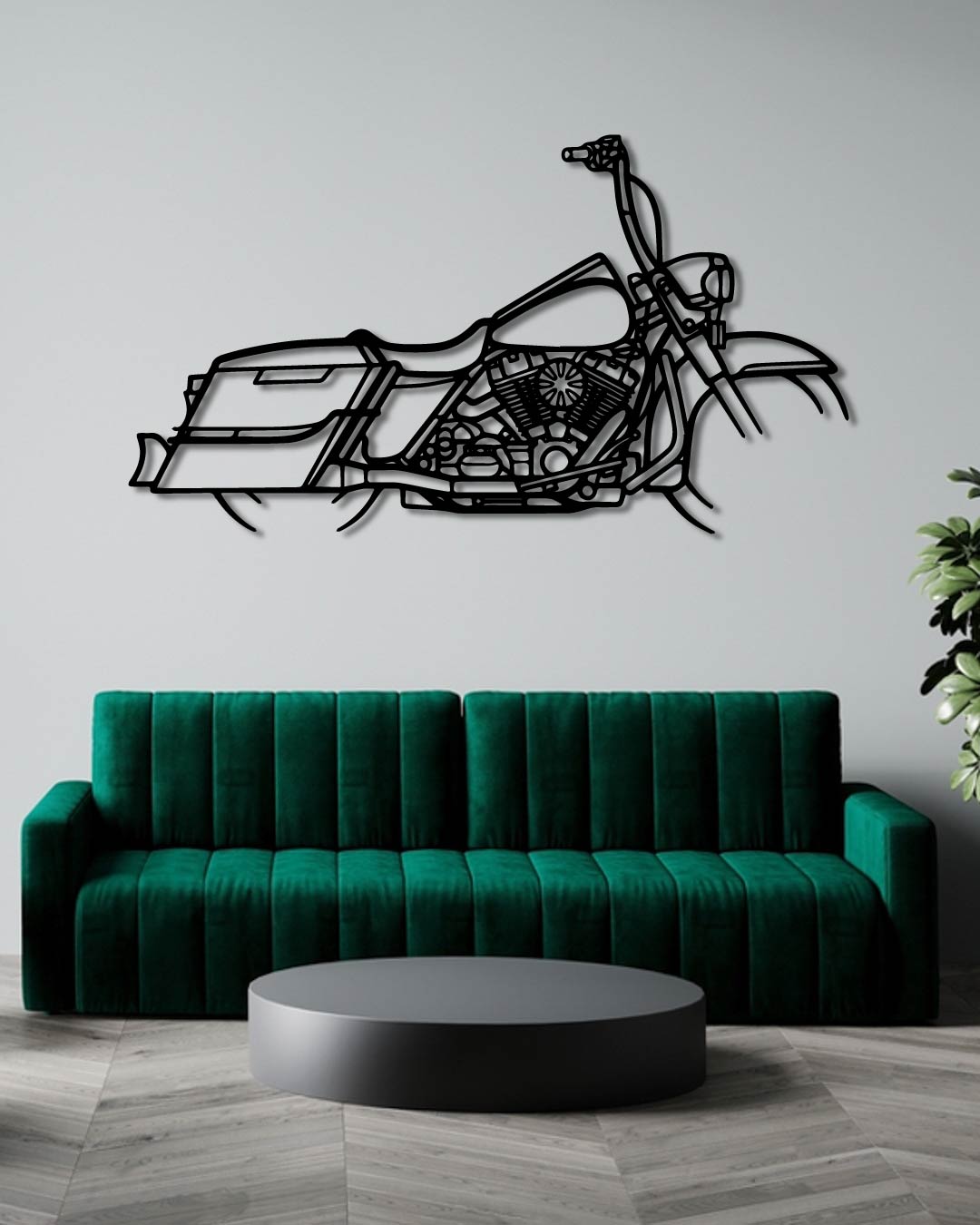 2014 Harley Davidson Road King Metal Wall Art