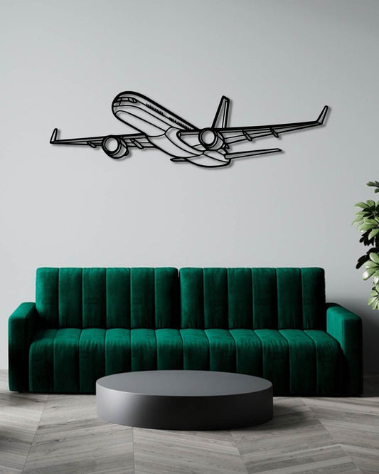 757-200 Perspective Metal Wall Art