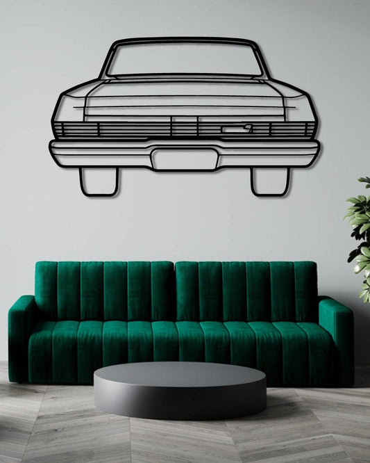 Mercury Comet 1965 Back Perspetive Metal Wall Art