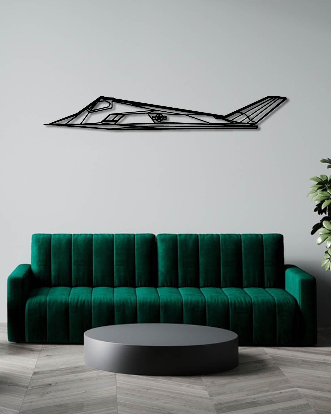 F-117 Nighthawk Metal Wall Art