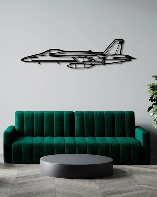 F-18 Hornet Metal Wall Art