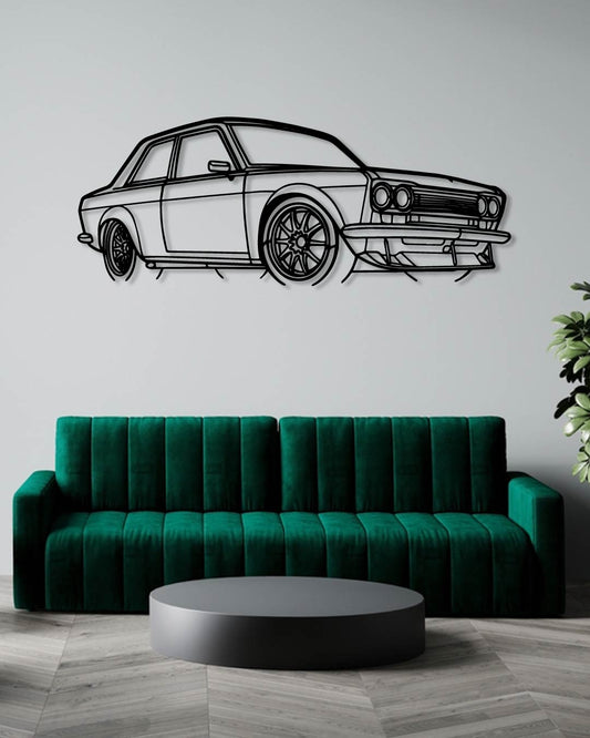 Porsche 510 1973 Perspetive Metal Wall Art