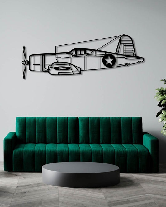 F4U Corsair Metal Wall Art