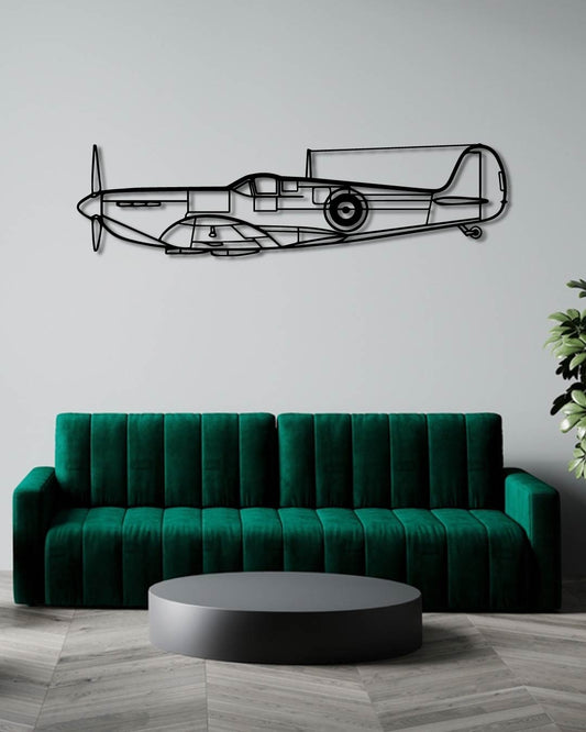 Spitfire Mk. II Metal Wall Art