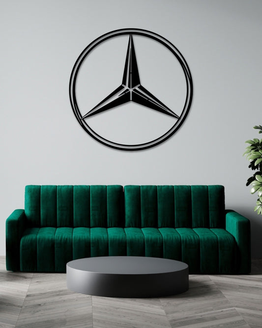 MERCEDES F1 TEAM LOGO METAL WALL ART