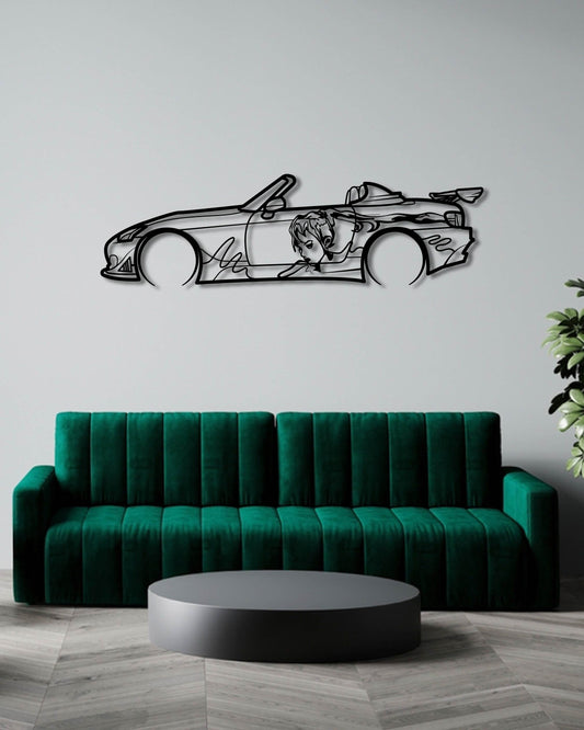 SUKI HONDA S2000 FAST AND FURIOUS METAL WALL ART