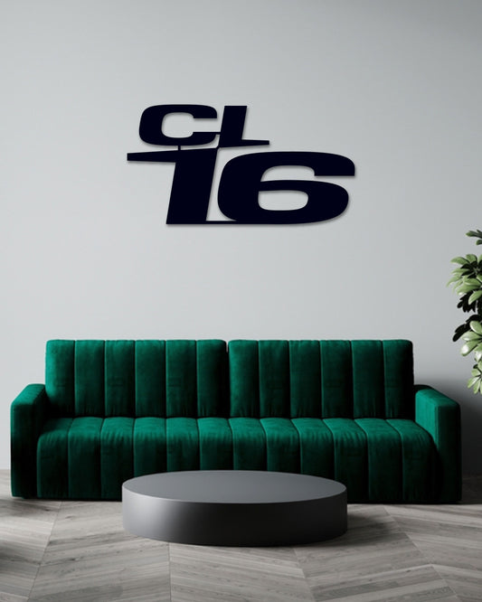 F1 CHARLES LECLERC LOGO METAL WALL ART