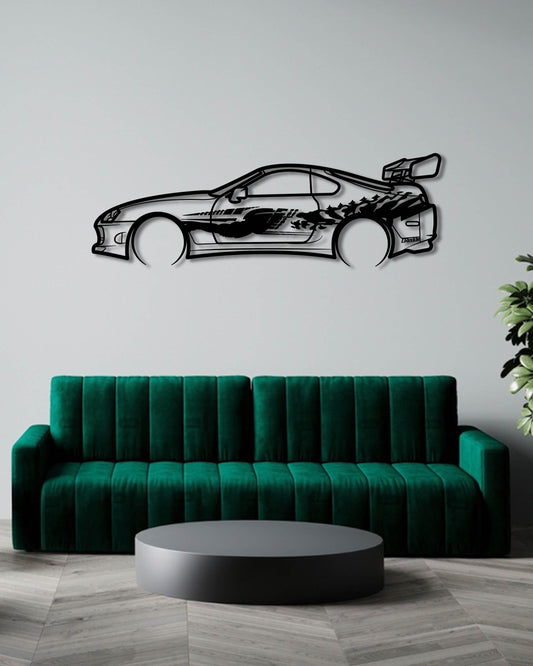 1994 TOYOTA SUPRA FAST AND FURIOUS METAL WALL ART