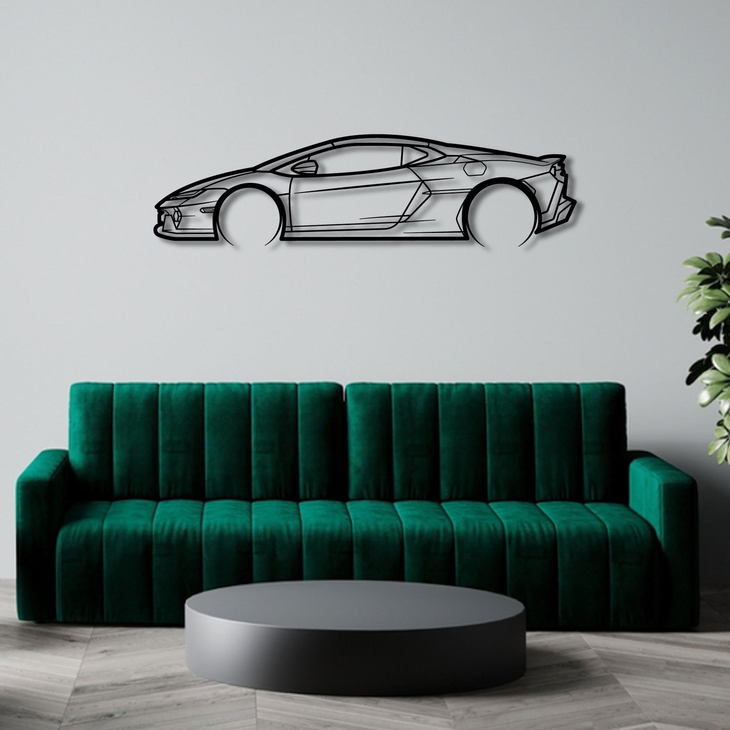LAMBORGHINI TEMERARIO DETAILED METAL WALL ART
