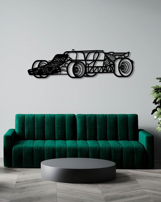 FLIP CAR FAST AND FURIOUS METAL WALL ART