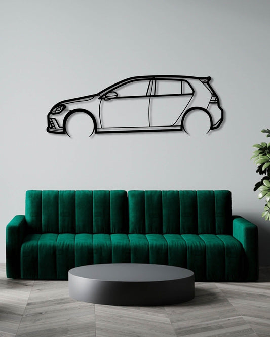 VW GOLF MK 7 CLUBSPORT METAL WALL ART