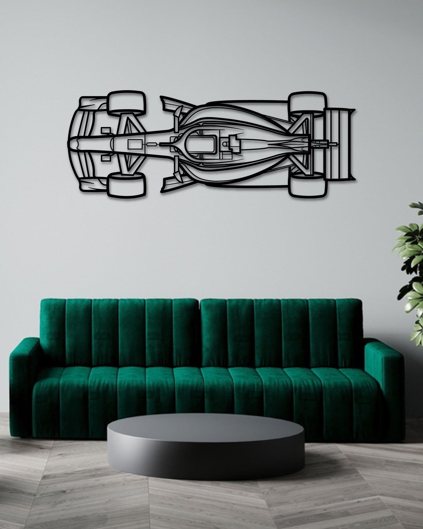 F1 2026 TOP VIEW Metal Wall Art