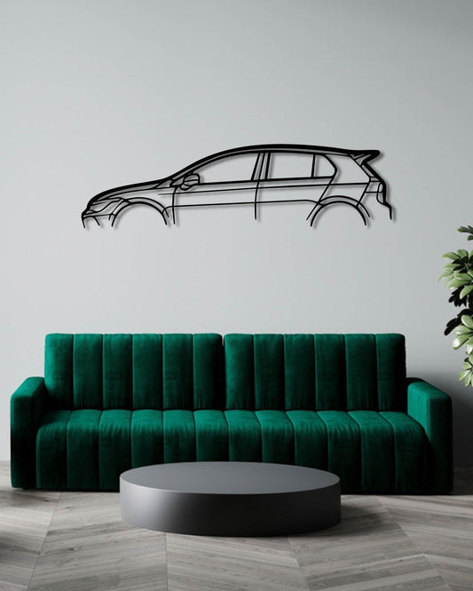 VW GOLF 8 R METAL WALL ART
