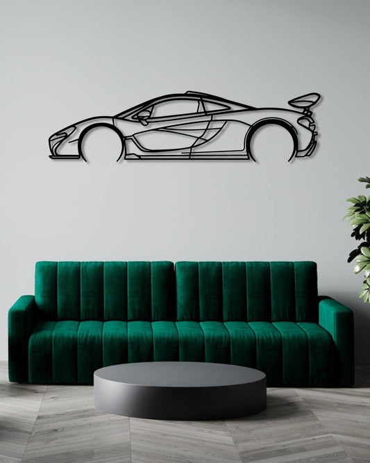 MCLAREN P1 DETAILED metal wall art frame