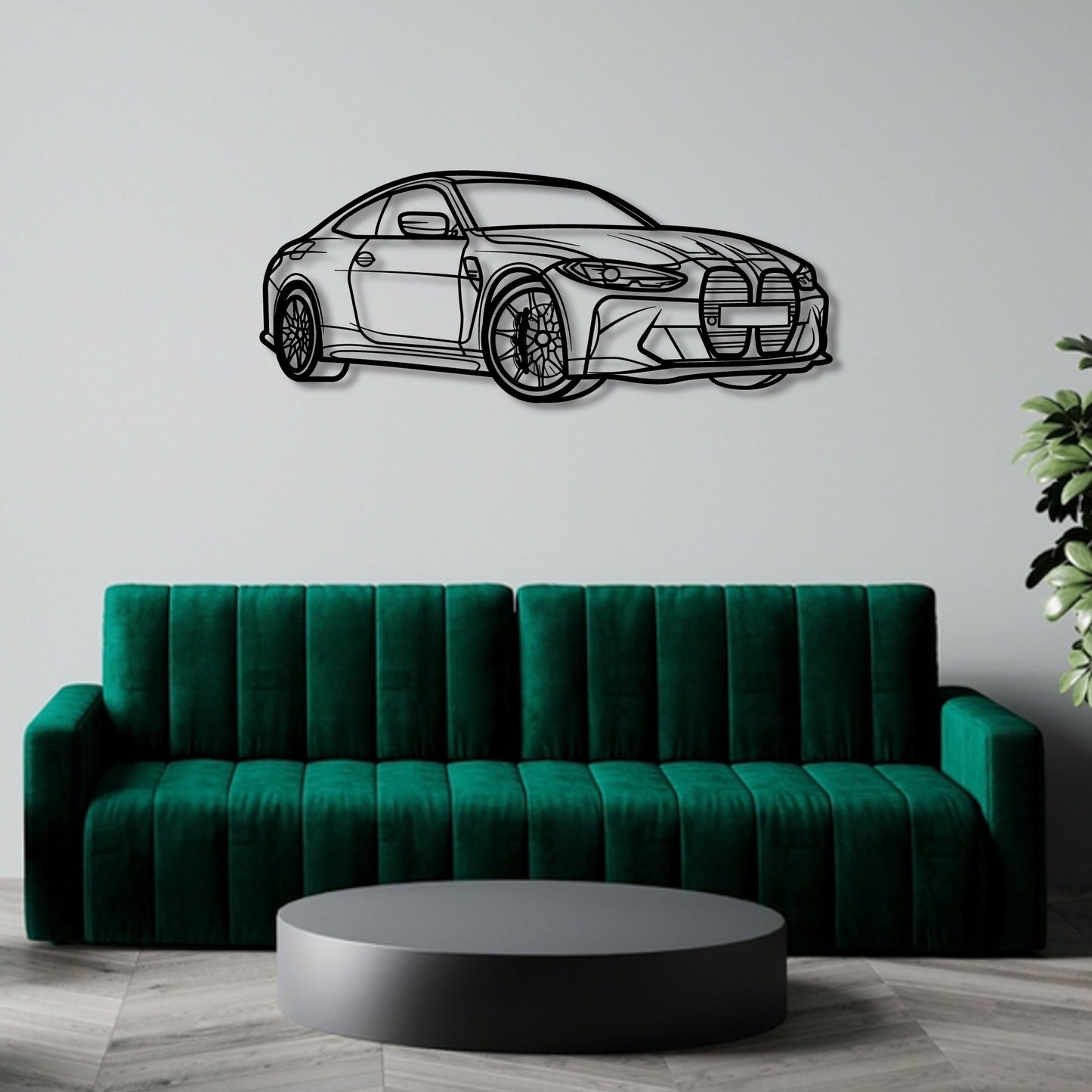 BMW G62 M4 PERSPECTIVE METAL WALL ART