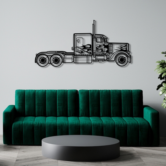 TRANSFORMERS OPTIMUS PRIME T1 TRUCK METAL WALL ART