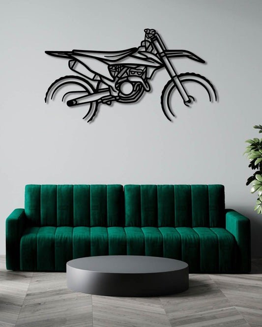 Motocross Dirtbike Metal wall art frame