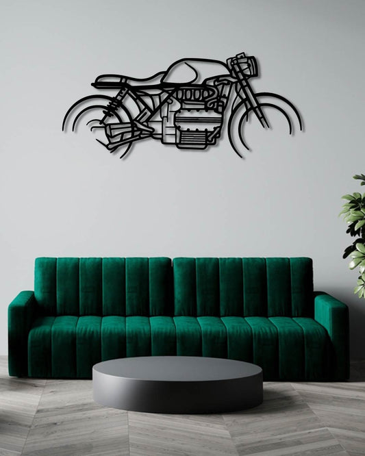 K1100 Cafe Racer metal wall art frame