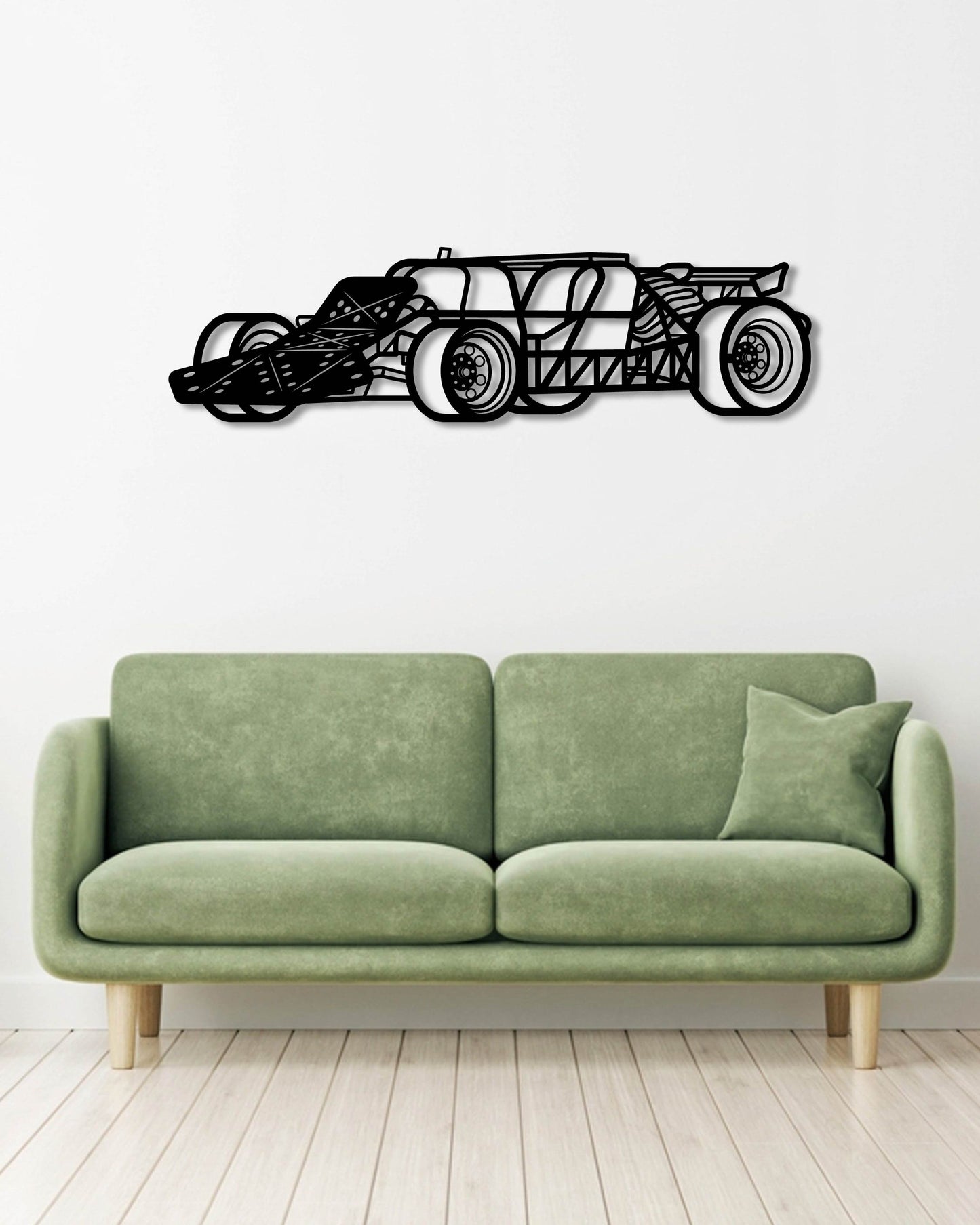 FLIP CAR FAST AND FURIOUS METAL WALL ART