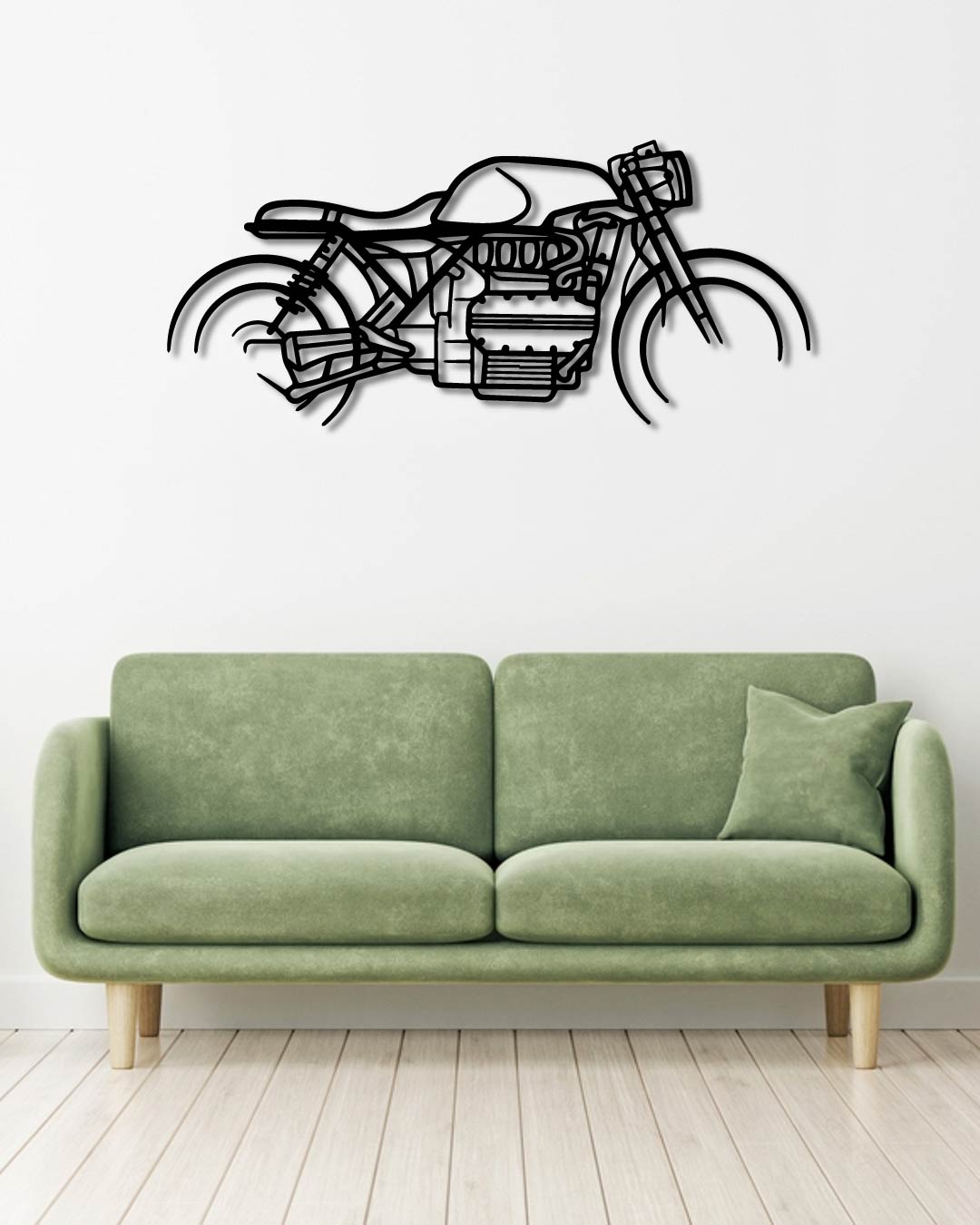 K1100 Cafe Racer metal wall art frame