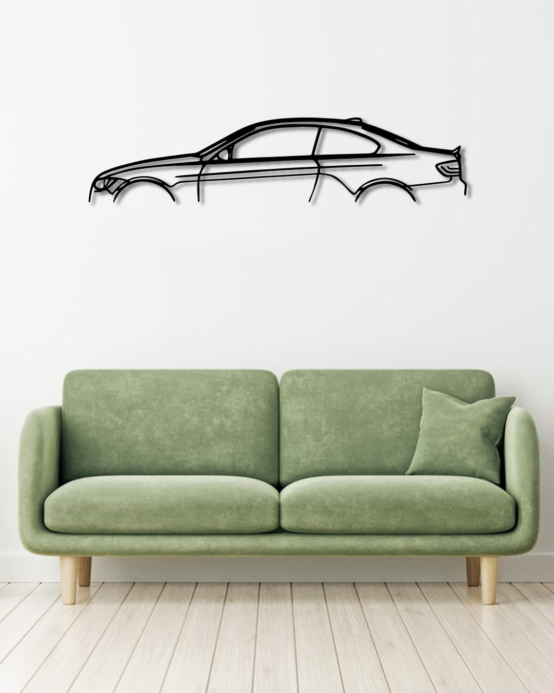 BMW 335I metal wall art frame