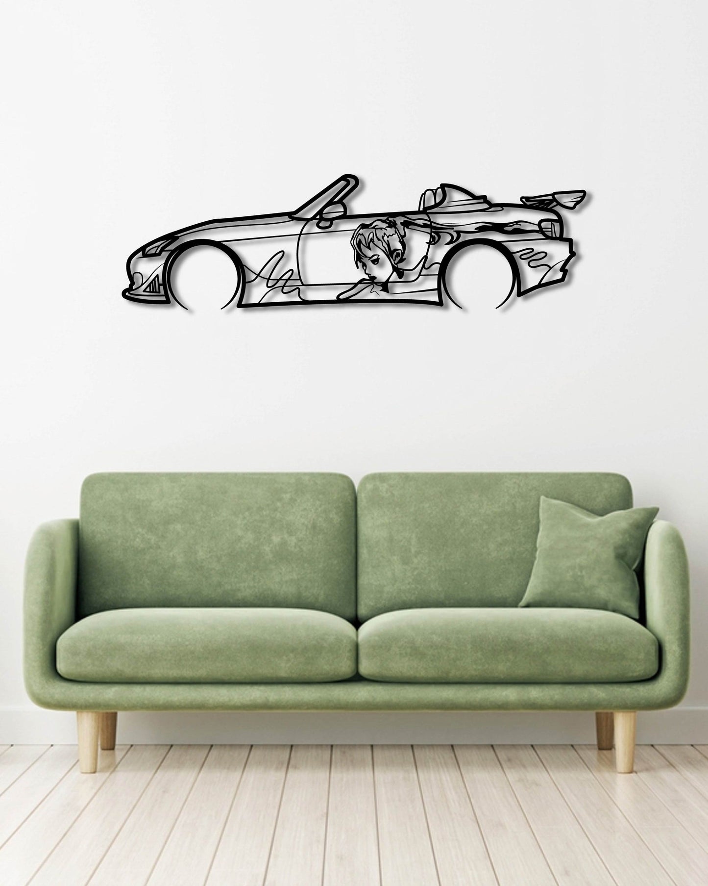 SUKI HONDA S2000 FAST AND FURIOUS METAL WALL ART