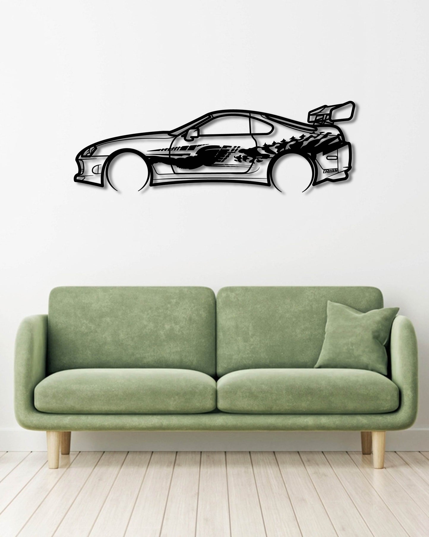 1994 TOYOTA SUPRA FAST AND FURIOUS METAL WALL ART