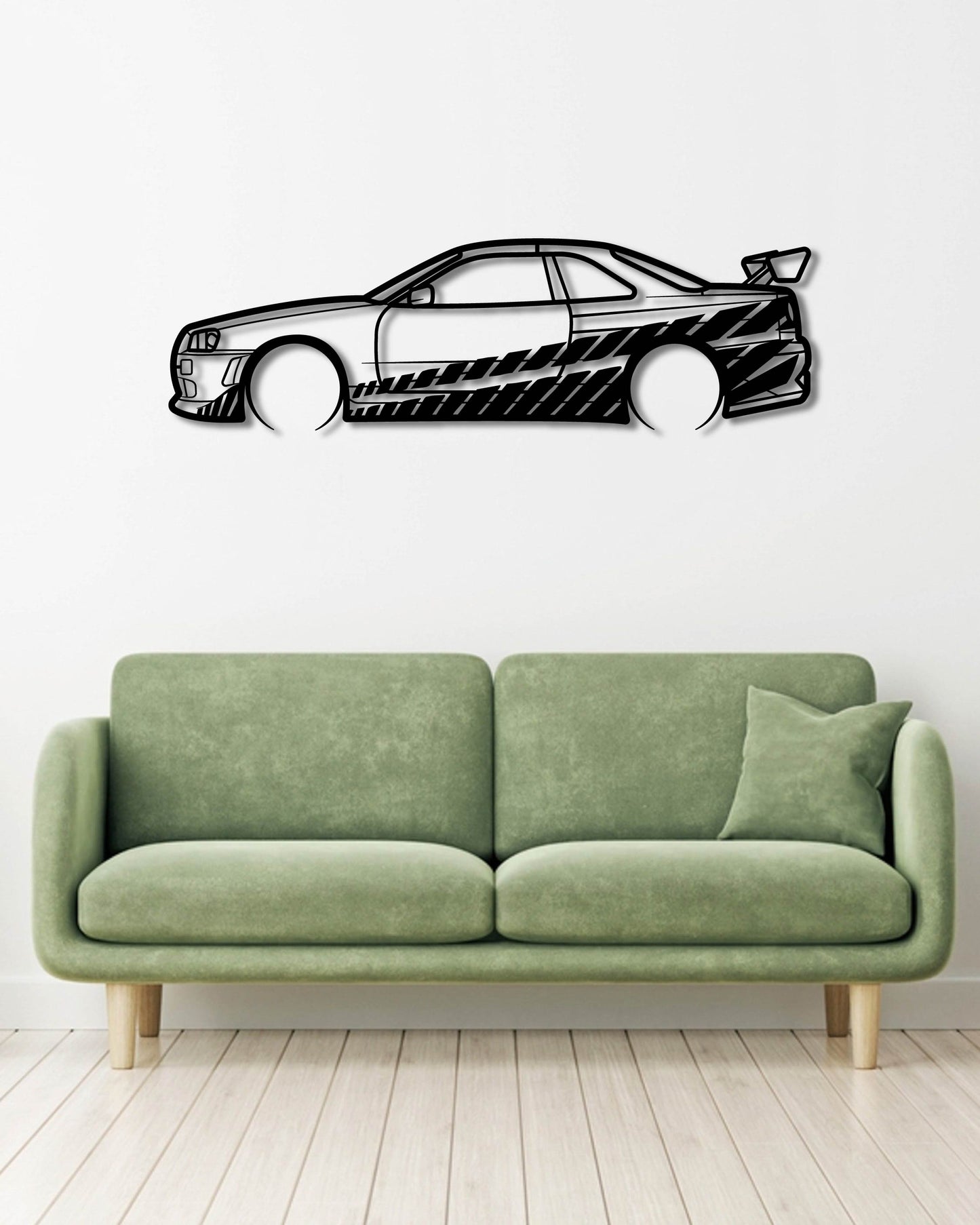BRIAN NISSAN SKYLINE FAST AND FURIOUS METAL WALL ART