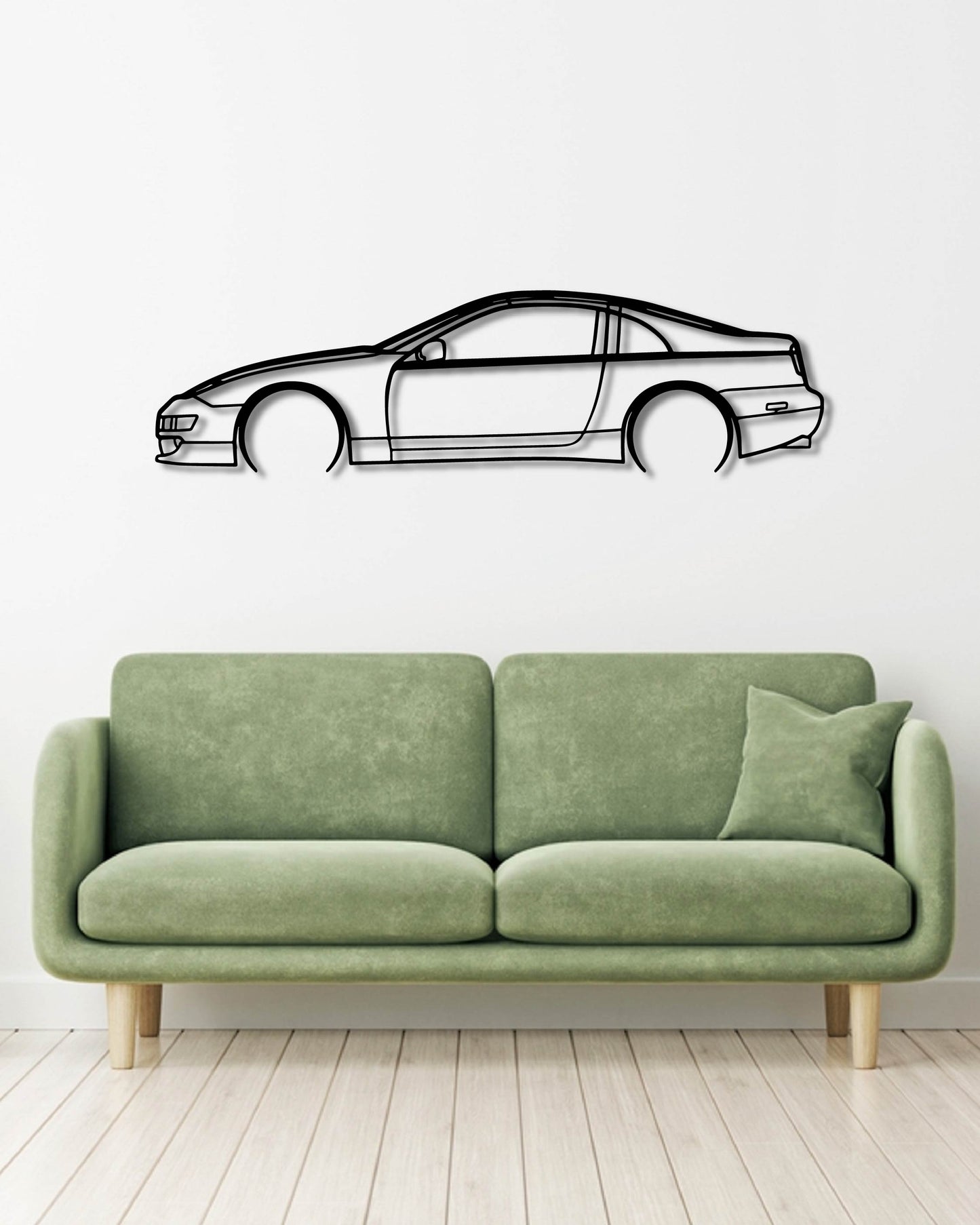 NISSAN 300ZX DETAILED metal wall art frame