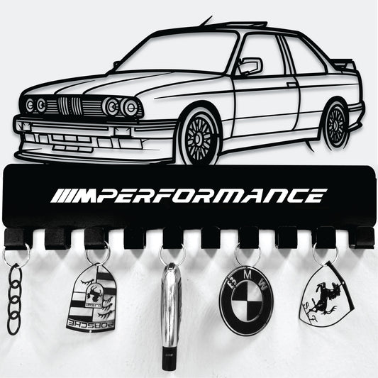 BMW E30 M3 MOD STEEL / METAL KEYHOLDER