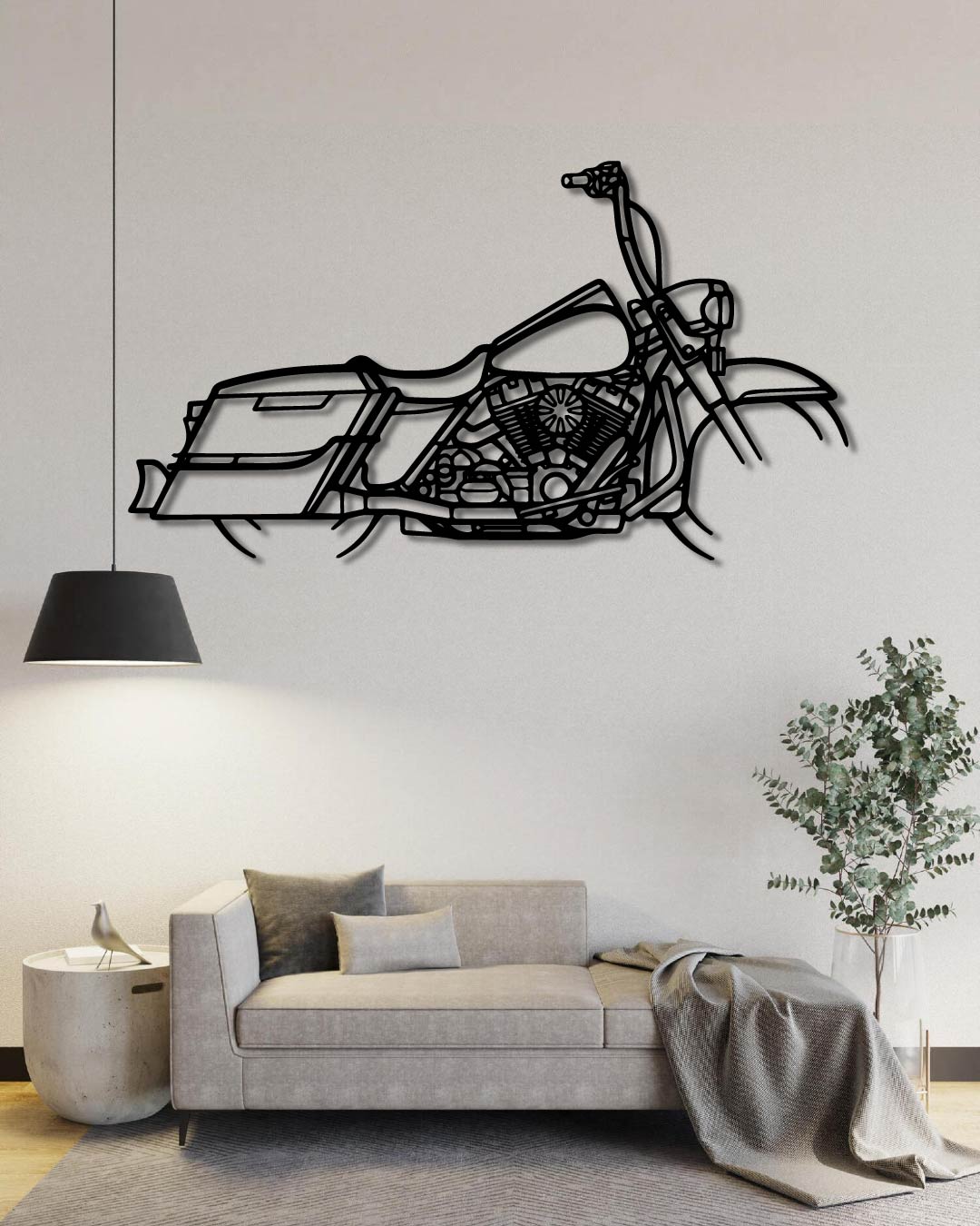 2014 Harley Davidson Road King Metal Wall Art