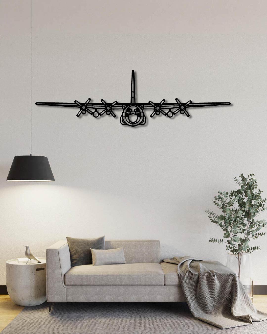 C-130H Hercules Front Metal Wall Art