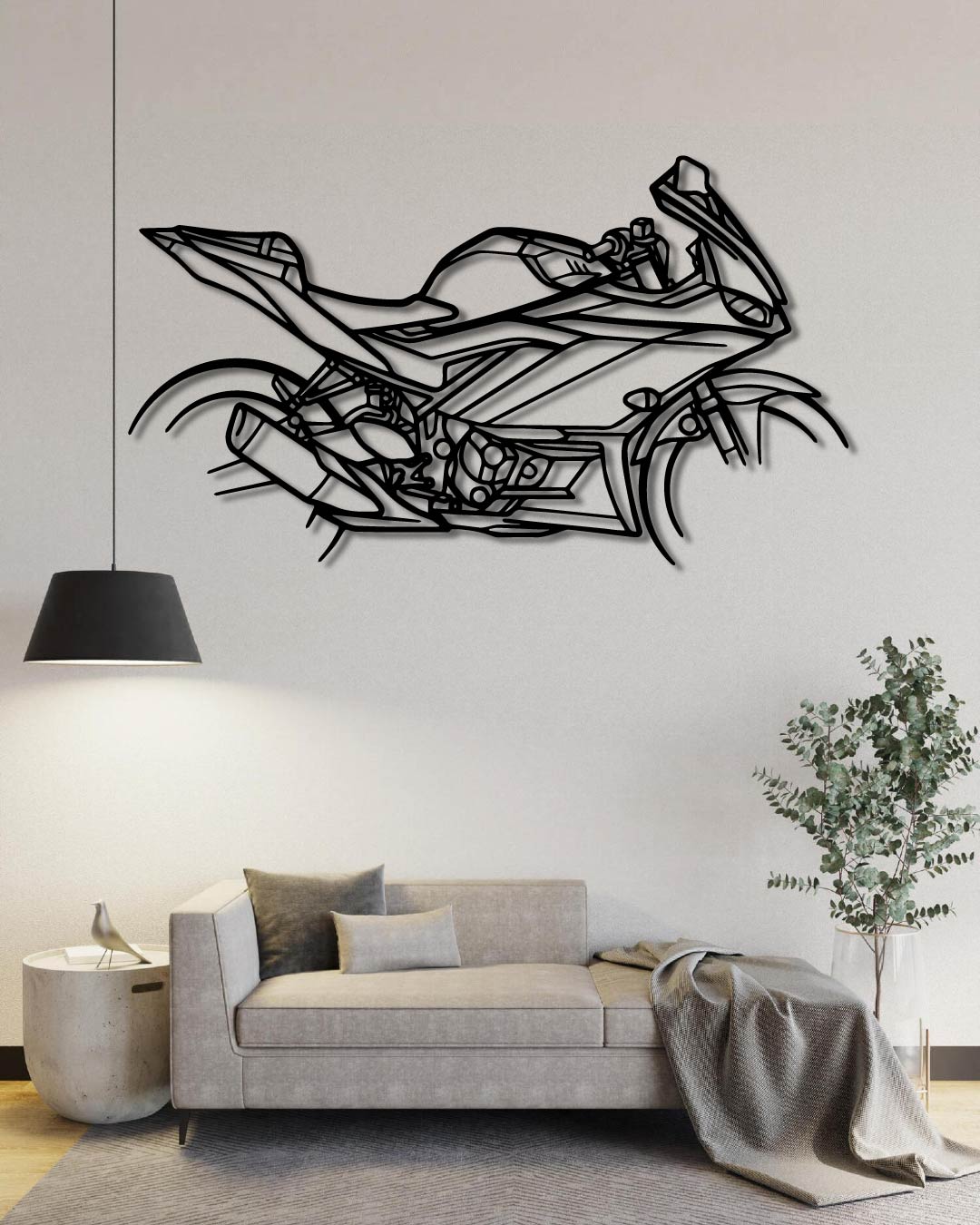 R3 Silhouette Metal Wall Art