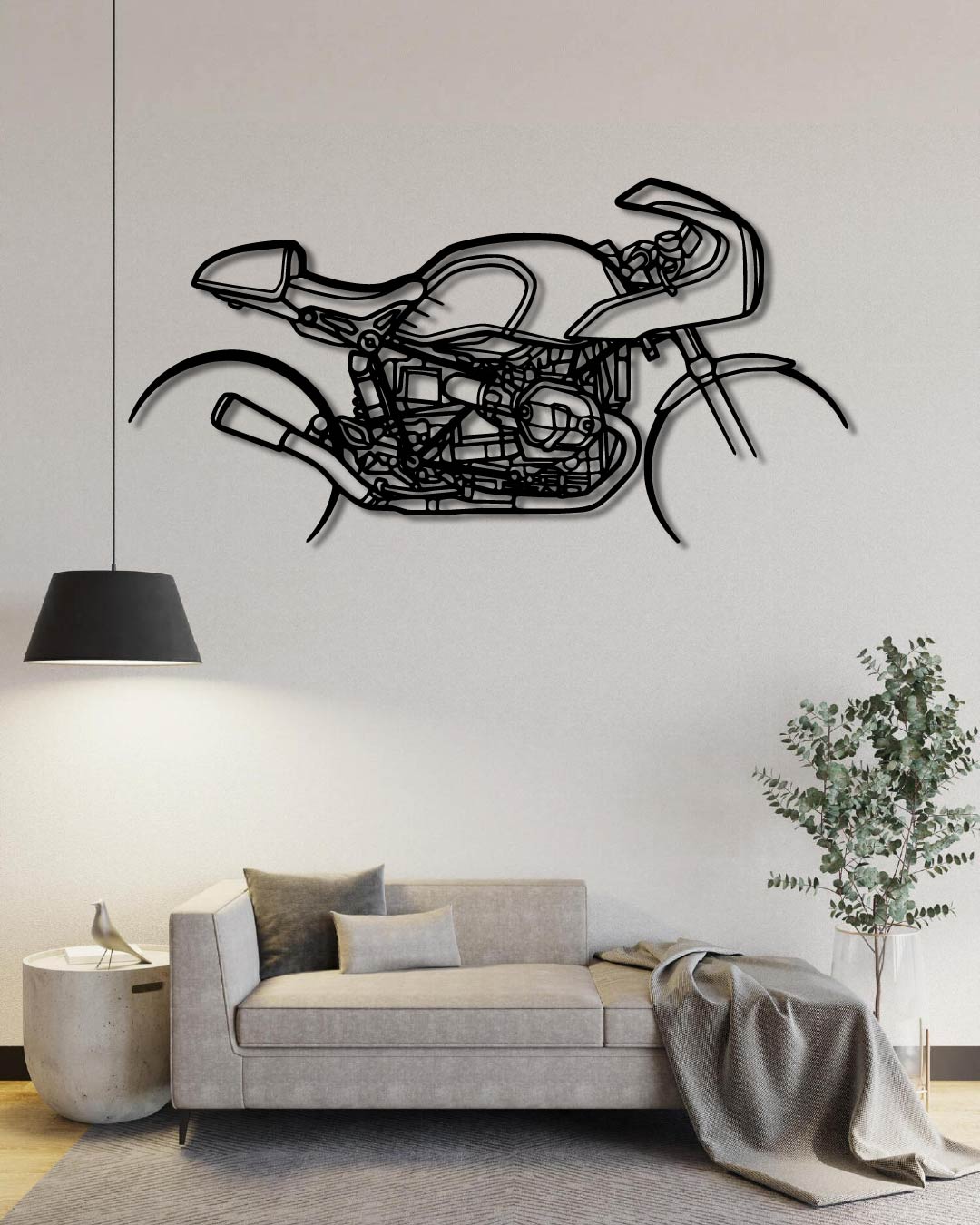 R Nine T Racer 2019 Metal Wall Art