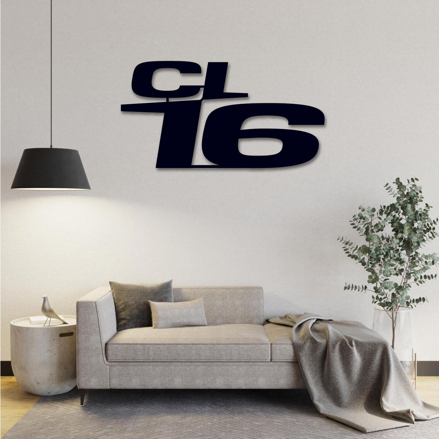 F1 CHARLES LECLERC LOGO METAL WALL ART